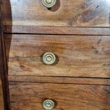 Restoration Walnut Chest of Drawers, 19th Century - Louis Style