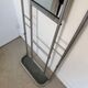 Vintage brushed aluminium coat rack from the 1950s.