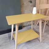 Vintage side table with compass legs