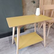 Vintage side table with tapered legs