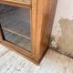 Glass-fronted walnut library 1900
