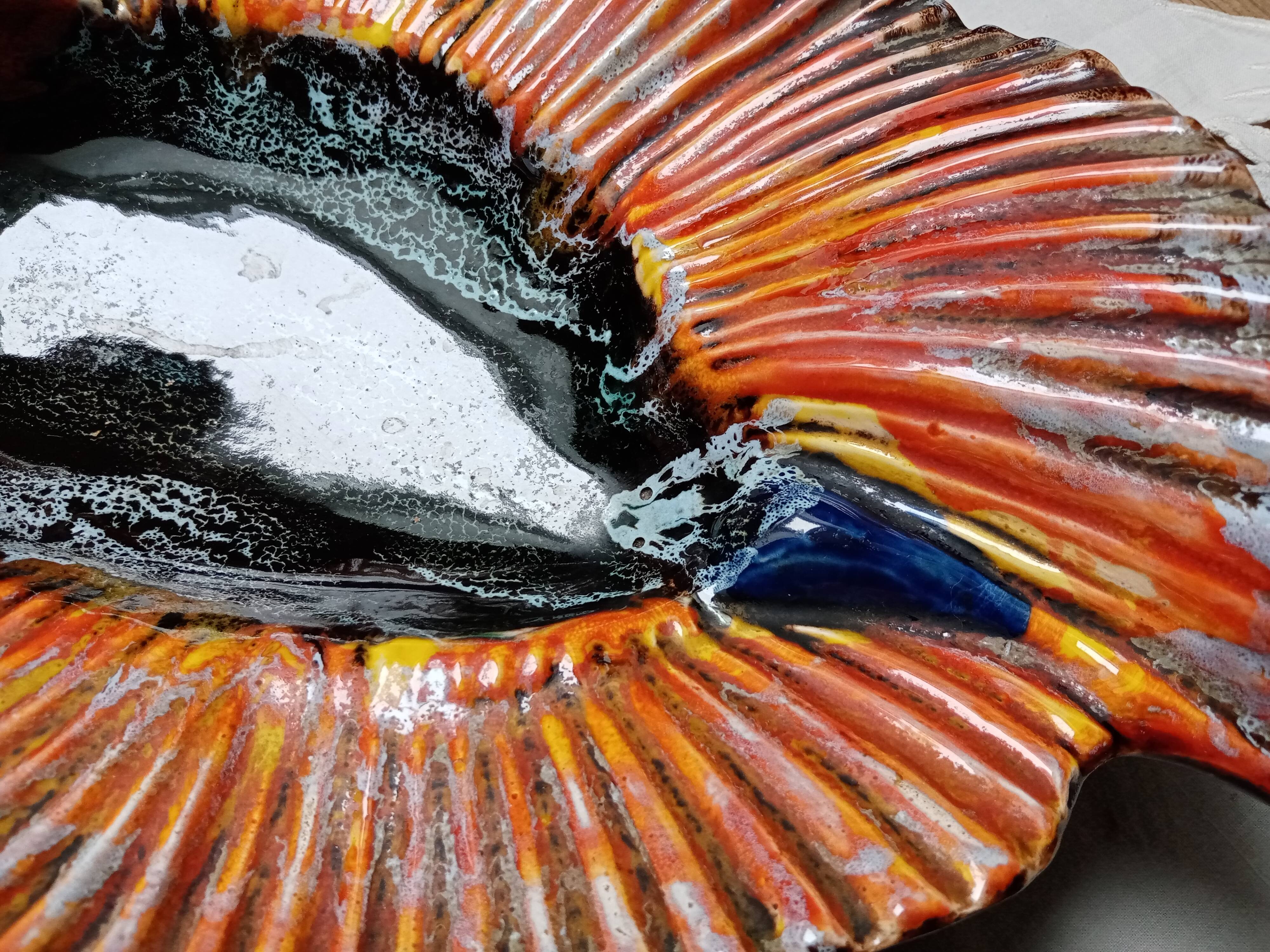 Large shell-shaped dish 1950s - 1960s