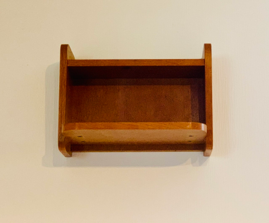 Vintage 1960s light wood wall exterior