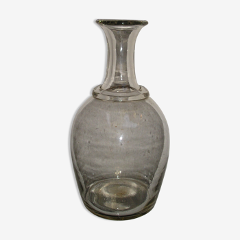 Old flange glass carafe