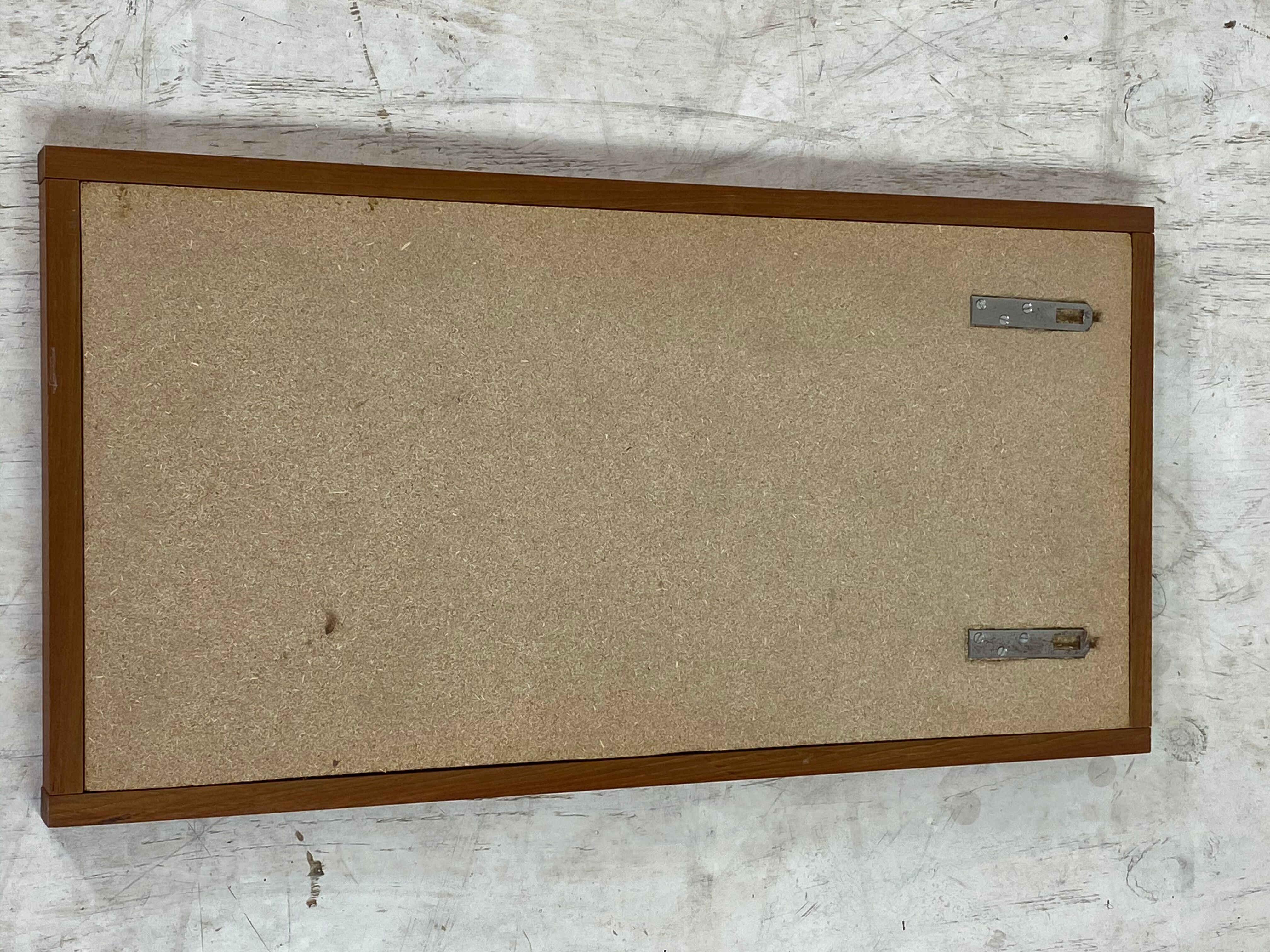 Vintage Mid-Century Scandinavian Rectangular Teak Mirror, 1950s