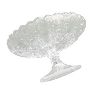 70s Standing cut Molded glass Beaded décor