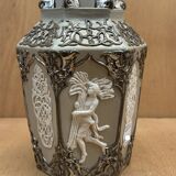 Gray & silver vase