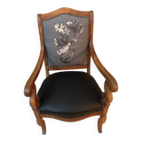 Mountain style restaurant style armchair