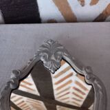Small patinated baroque mirror