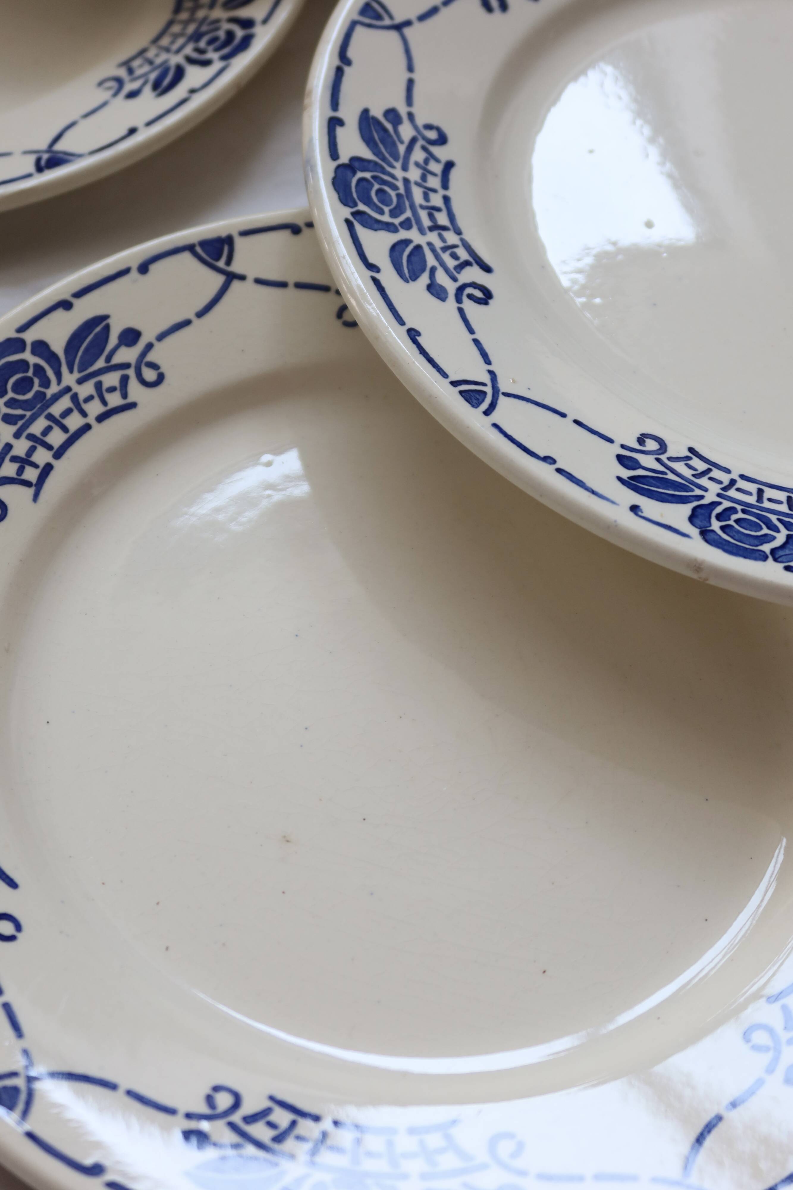 Antique dinner plates - Choisy le Roi HBC - Georgett pattern