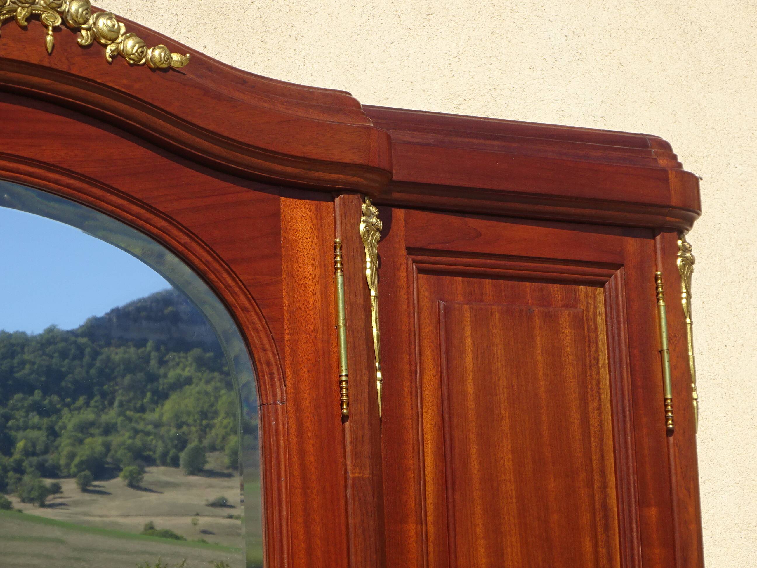 Louis XVI style mahogany cabinet
