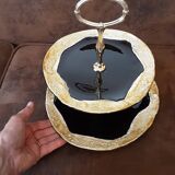 2-tier tray, handmade ceramic