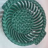 Vallauris Table basket, braids, twists and openwork