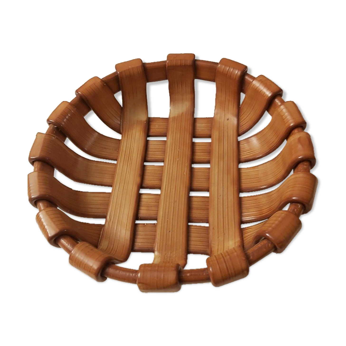Vallauris braided ceramic fruit cup