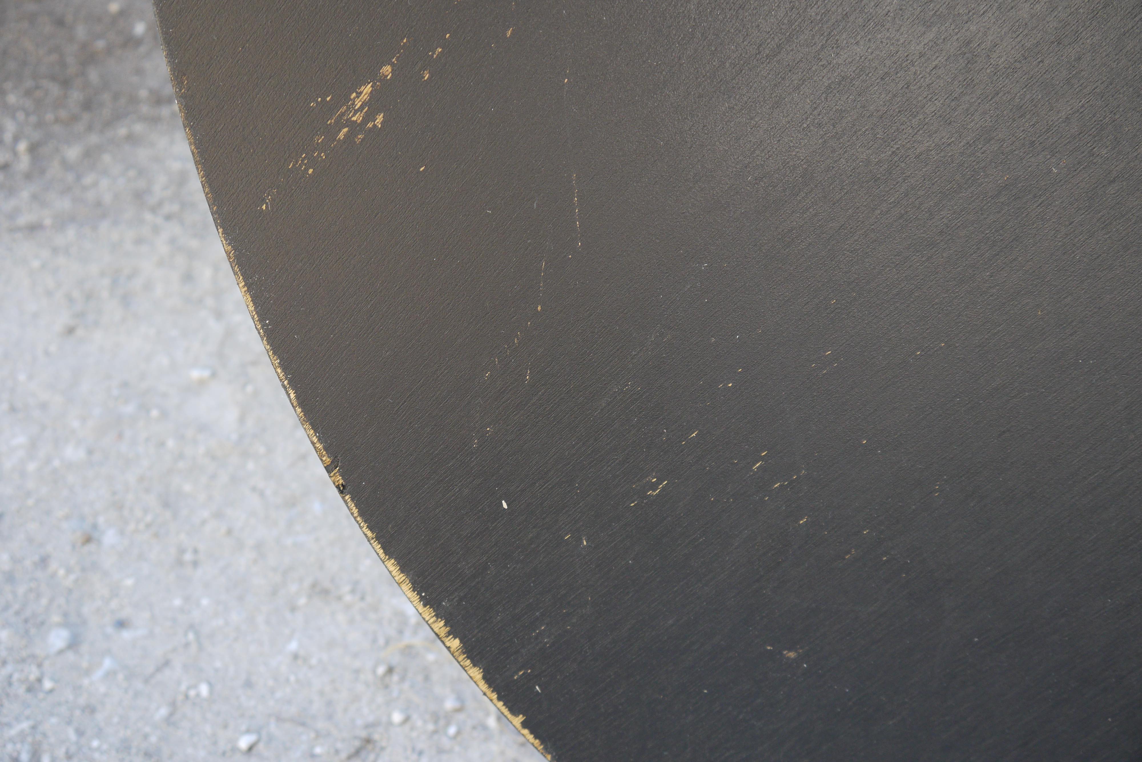 Central table leg gilded and black