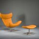 Set of Imola lounge chair and ottoman attributed to Henrik Pedersen for BoConcept, 2000s