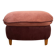 Siège, pouf vintage en velours côtelé rose et violine