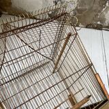 Vintage gold metal cage