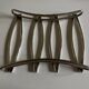Modernist silver-plated metal trivet, hallmarked 1960