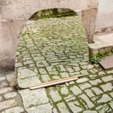 Mirror on symmetrical furniture 60s - 92x93cm