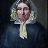 19th Century Portrait of a Lady Oil on Canvas