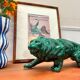 Céramique lion vert