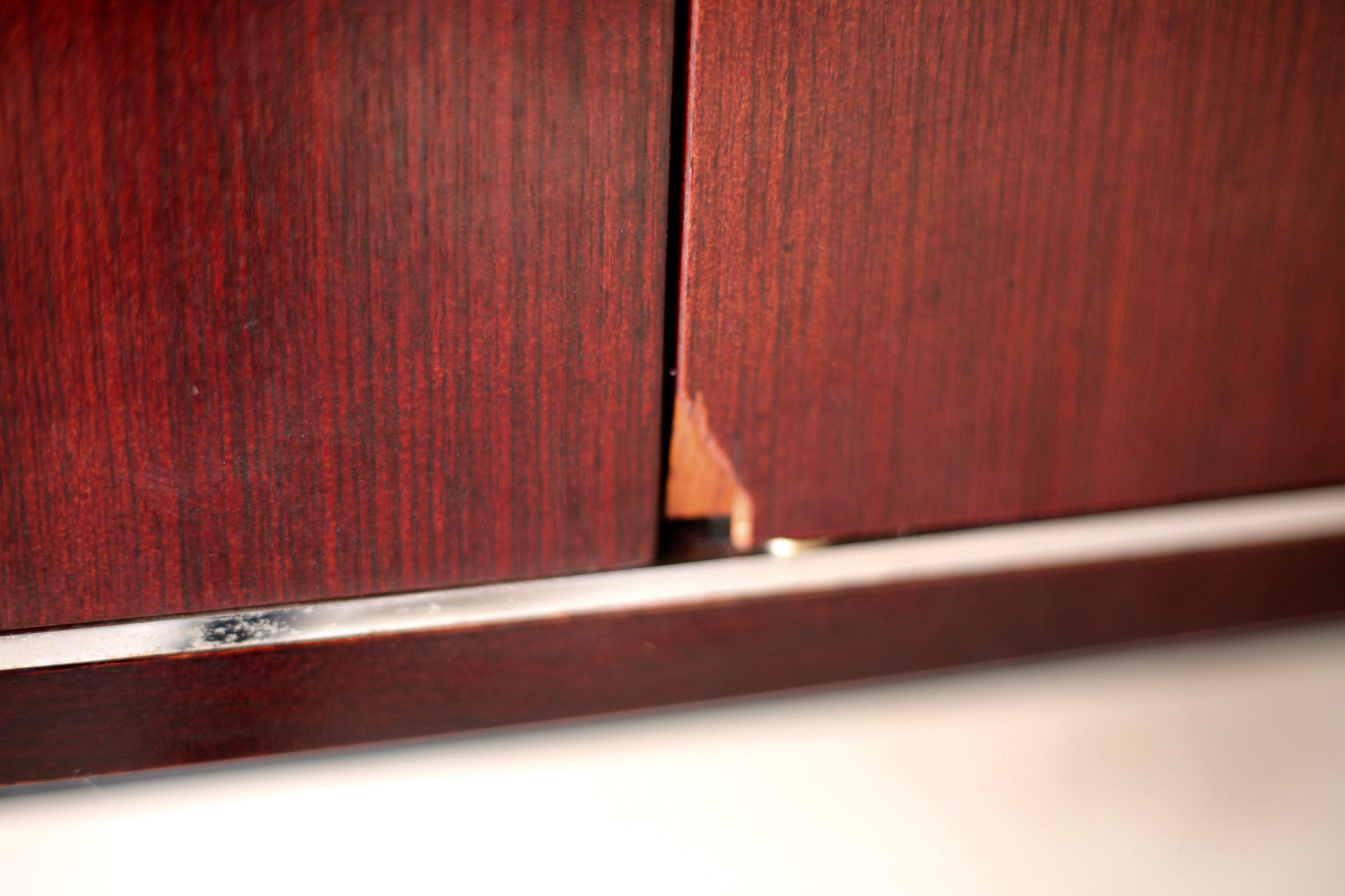 Sideboard solid wood and steel, France, cira 1970, Negroni edition