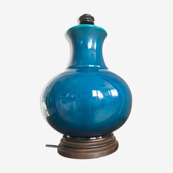 Lampe en céramique craquelée vintage