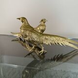 Decorative brass pheasants from the 70s (X2)