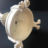 Bronze lamp base painted white