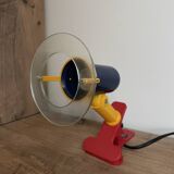 Vintage 80s Memphis spotlight clamp lamp