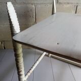 Old wooden sofa-bedside tip turned