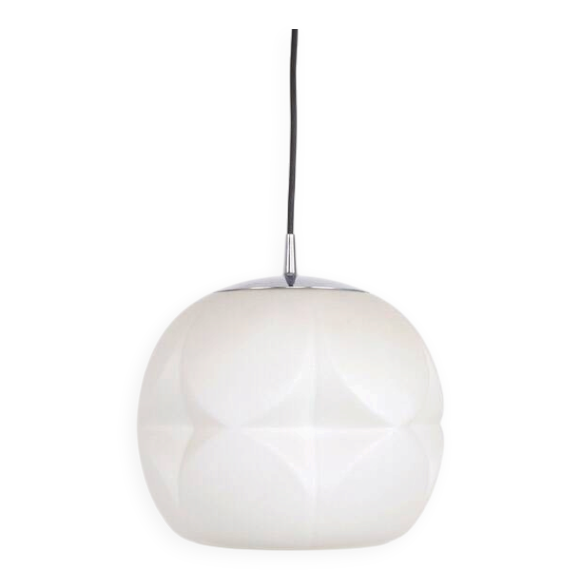 Suspension en verre opalin Peil & Putzler