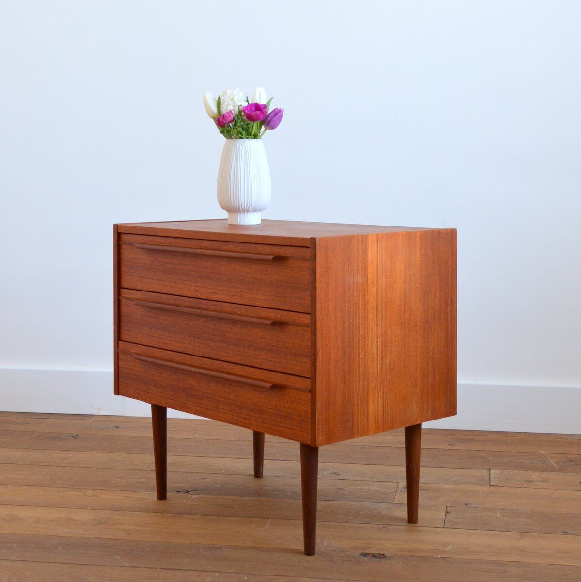 Commode scandinave teck vintage 1960s