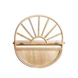 Nala Circular Rattan Wall Shelf