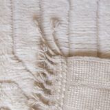 Tapis Blanc Beni Ouarain - 253 x 153 cm