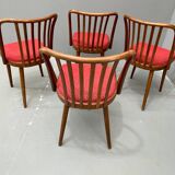 Antonín Šuman – ensemble de chaises des années 1960, Tchécoslovaquie