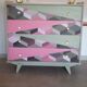 Commode vintage années 70, pieds fuseaux