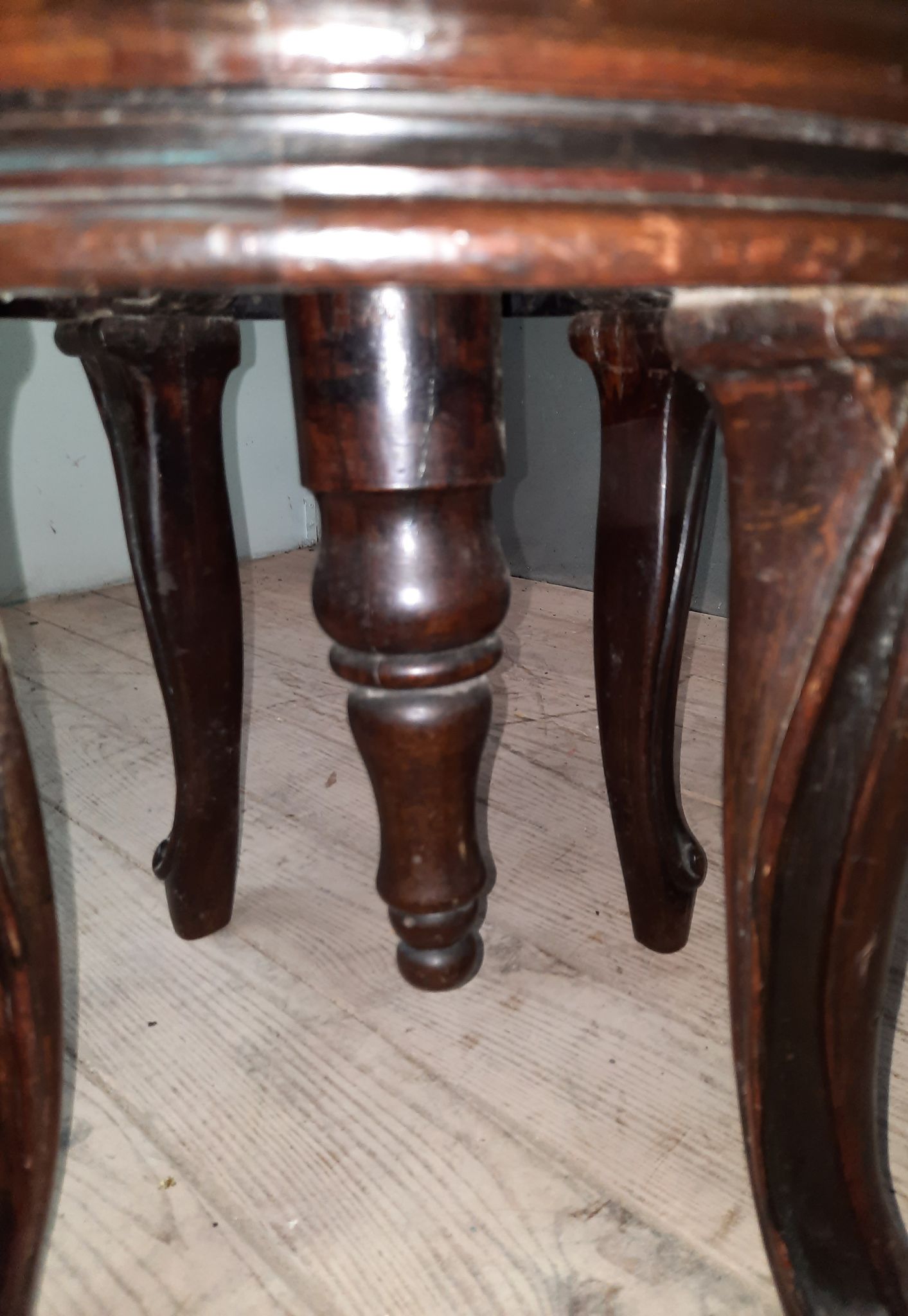 Tabouret de piano Napoleon III