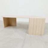 Vintage travertine coffee table, 1970s