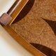 Plateau marqueterie en bois vintage - art déco