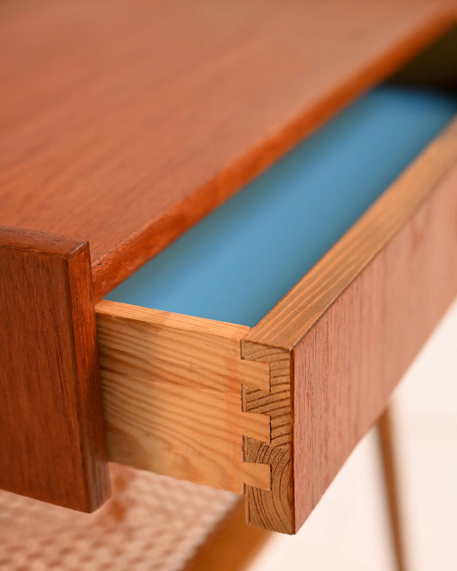 1950s Scandinavian teak bedside table