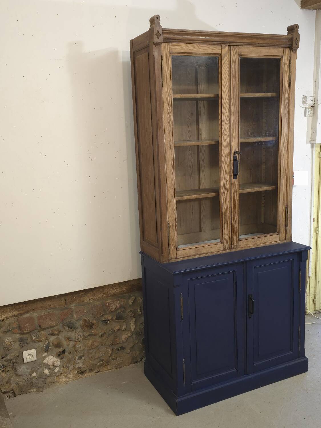 Old pharmacy display case circa 1930