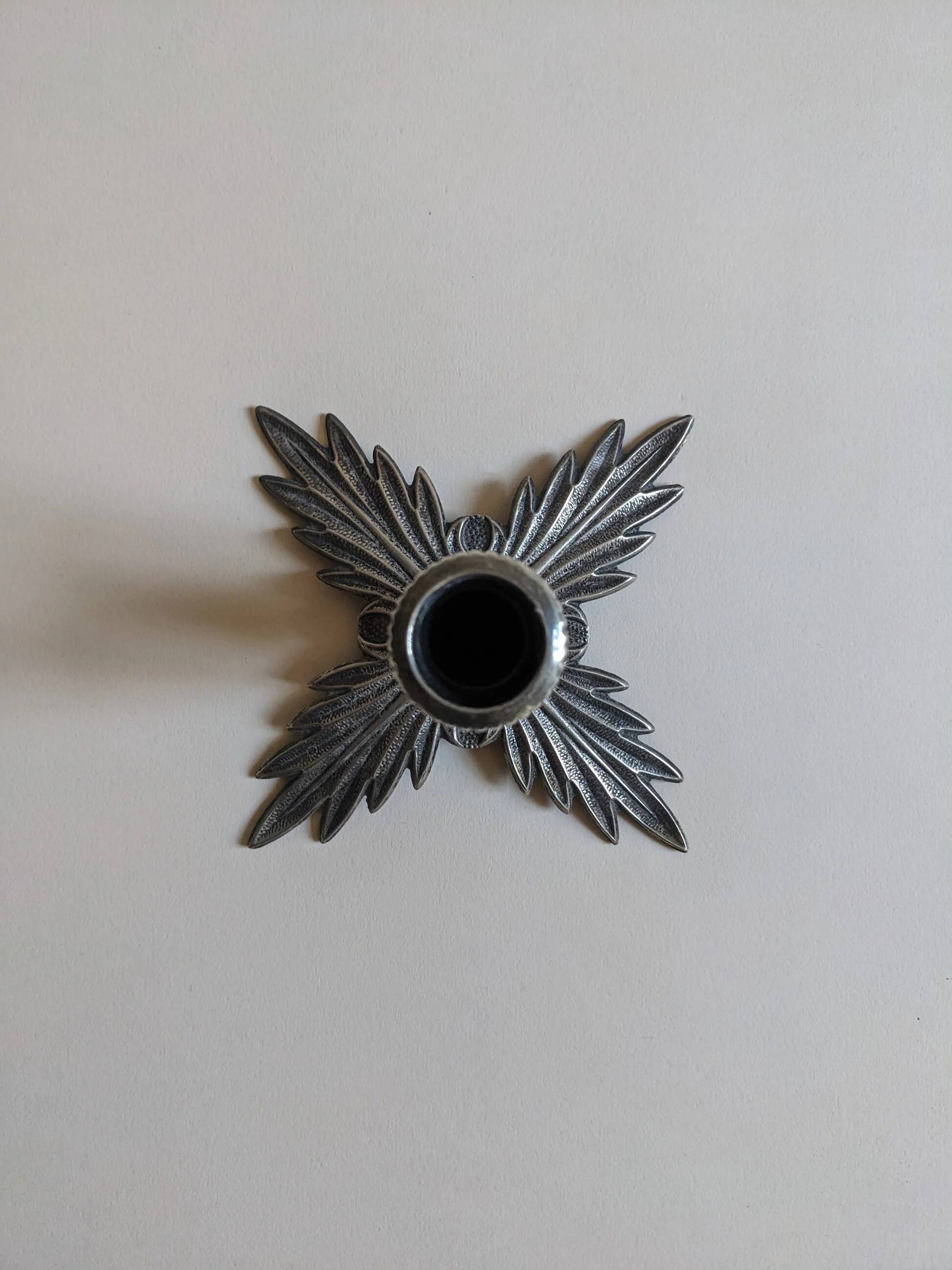 Silver pineapple candle holder