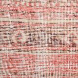3x10 Turkish Pale Red & Pink Vintage Runner Rug, 83x313Cm
