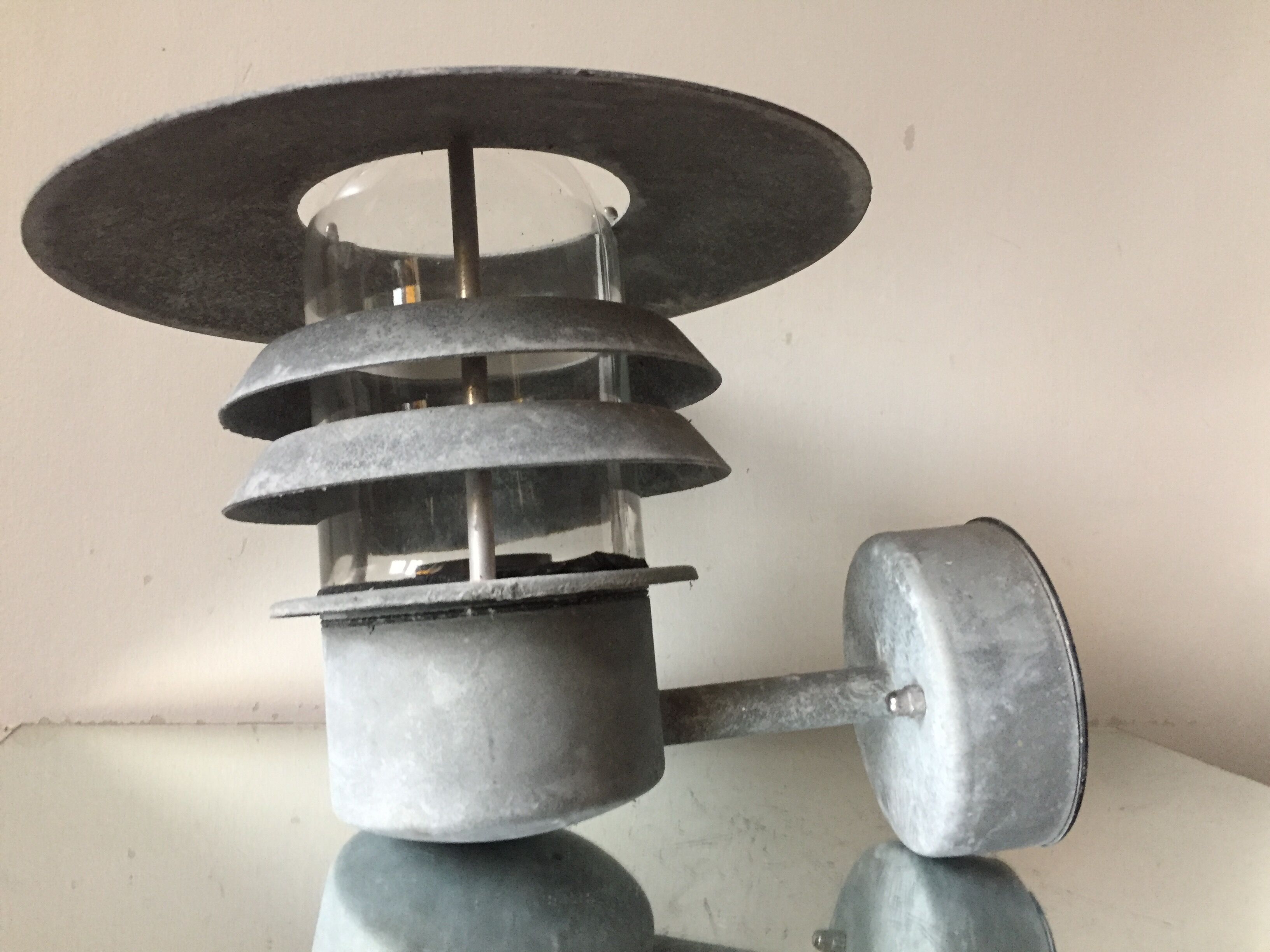 Classic danish outdoor wall lamp