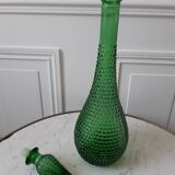 Carafe bouteille Empoli Italienne en verre vert