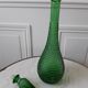 Carafe bouteille Empoli Italienne en verre vert