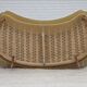 1970s, Danish 2-seater "Banana" sofa, green furniture velour.