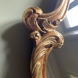 Golden resin shell mirror  46x75cm